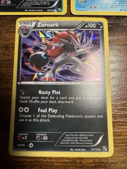 Pokemon Dark Explorers Lot Zoroark 71/114, Samurott 31/114, Scraggy 68/114 Holo - Image 2