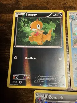 Pokemon Dark Explorers Lot Zoroark 71/114, Samurott 31/114, Scraggy 68/114 Holo - Image 3