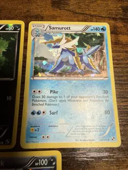 Pokemon Dark Explorers Lot Zoroark 71/114, Samurott 31/114, Scraggy 68/114 Holo - Image 4