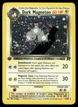 Dark Magneton 28/82 1st Edition Team Rocket Rare NM EBAY LIVE MONDAY - Image 1