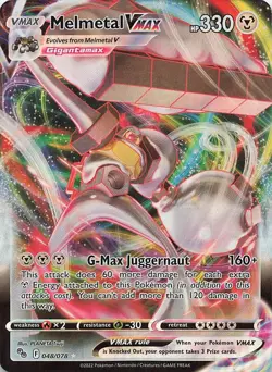 Melmetal VMAX 048/078 Holo VMAX Rare Pokemon GO Pokemon Near Mint - Image 1