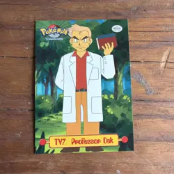 Pokemon Topps T.V Animation Series TV7 Professor Oak Non Holo - Image 1