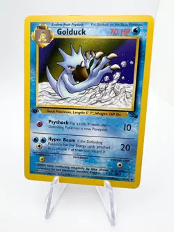Golduck 35/62 Uncommon 1st edition Fossil Pokemon LP - Image 1