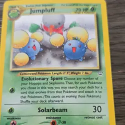 Pokemon Jumpluff Neo Genesis Rare Card 9/64 Unlimited Stage 2 HP70 - Image 2