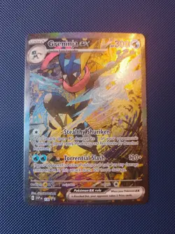 Pokemon TCG Greninja ex 132 Sv: Scarlet & Violet Promo Card Holo - Image 1