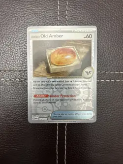 Pokemon TCG - Antique Old Amber 154/165 Scarlet & Violet: 151 - NM Reverse Holo - Image 1