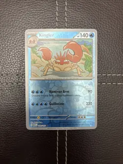 Pokemon TCG - Kingler - 099/165 - Scarlet & Violet: 151 - NM Reverse Holo - Image 1