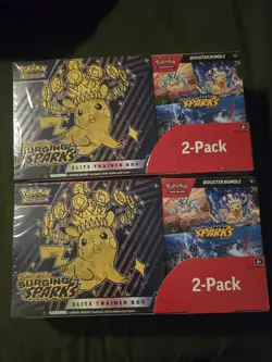 Pokemon Trading Card Game Scarlet & Violet Surging Sparks Booster Bundle X2 - Image 1