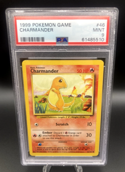 POKEMON GAME BASE SET CHARMANDER 1999 #46 PSA 9 - Image 1