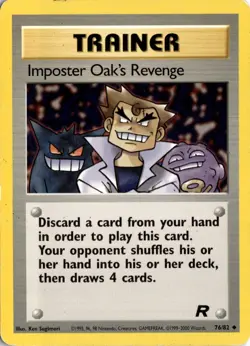 Imposter Oak's Revenge 76/82 Team Rocket Pokemon Card TCG - Image 1