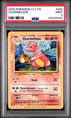 PSA MINT 9 - POKEMON CLC-TRADING CARD GAME CLASSIC CHARMELEON - Image 1