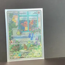 Pokemon Charmander 044 Scarlet & Violet Promo Full Art Holo Basic Card English - Image 1