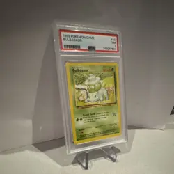 Pokemon TCG Base Set Bulbasaur 44/102 PSA 7 Regular Common English - Image 3