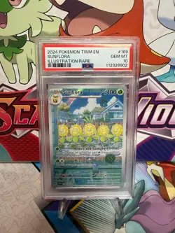 PSA 10 Sunflora 169/167 Illustration Rare - Twilight Masquerade - Pokemon TCG - Image 1