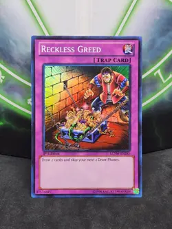 Yugioh Reckless Greed LCYW-EN285 Super Rare 1st Edition LP - Image 1