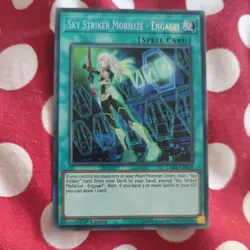 YUGIOH Secret Rare Sky Striker Mobilize - Engage! DASA-EN030 1st Edition - Image 1
