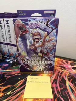 ONE PIECE TCG: GEAR5 STARTER DECK EX 21 (ST-21) FACTORY SEALED ENGLISH - Image 1