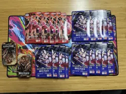 One Piece Lot - 5 Heroines Packs, 14 Azure Sea's Seven Packs, & 2 Vol 2 Ace tins - Image 1