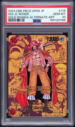 2024 ONE PIECE JPN OP09-EMPERORS IN THE NEW WORLD #118 GOL D. ROGER PSA 10 - Image 1