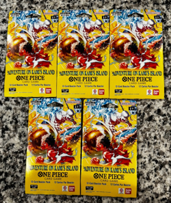 One Piece TCG OP15-EB04 - Sleeved Booster Packs (Lot Of 5) Sealed *IN HAND* 🔥 - Image 1