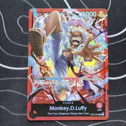 🔥Monkey.D.Luffy ST21-001 - One Piece TCG Starter Deck EX: Gear 5 Foil NM🔥 - Image 1