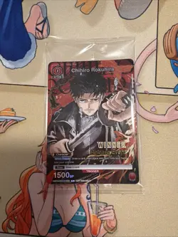 Union Arena TCG Winner Card Chihiro Rokuhira Release Event KGR-1-055 Foil Sealed - Image 1