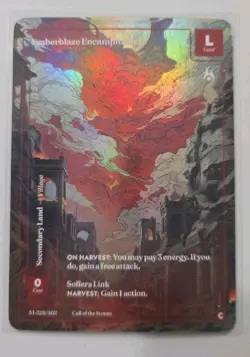 Wonders of the First Emberblaze Encampment Formless Foil Alt Art Call of Stones - Image 1
