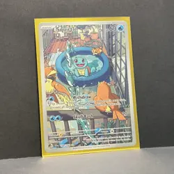 Pokemon Squirtle 148/142 Sv07: Stellar Crown Illustration Rare Full Art Holo - Image 1