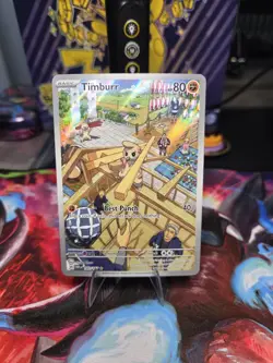 Timburr 183/167 Illustration Rare Twilight Masquerade Pokemon Near Mint - Image 1