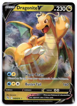 Pokemon TCG Dragonite V 049/078 Pokemon Go Playset NM - Image 1