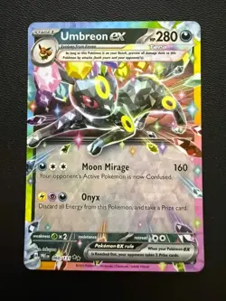 Pokemon Sv: Prismatic Evolutions UMBREON EX 060/131 DOUBLE RARE HOLO (Read Desc) - Image 1