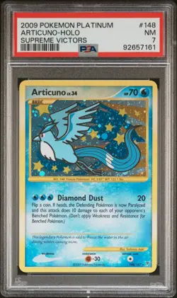 2009 POKEMON PLATINUM SUPREME VICTORS #148 ARTICUNO-HOLO PSA 7 - Image 1