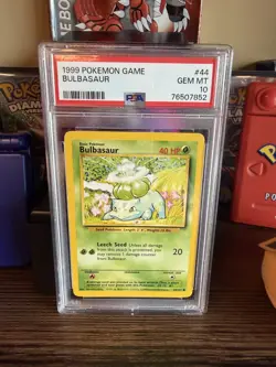 Pokemon 1999 Bulbasaur 44/102 Base Set Unlimited GEM MINT PSA 10 - Image 1