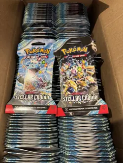 Pokemon TCG Scarlet & Violet Stellar Crown Sleeved Booster Pack x 36 - Image 1