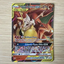 Pokemon TCG Charizard Braixen Tag Team GX Cosmic Eclipse 22/236 Holo Ultra Rare - Image 1