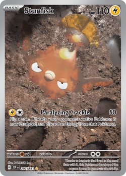 STUNFISK 202/191 ILLUSTRATION RARE SURGING SPARKS POKEMON NEAR MINT - Image 1