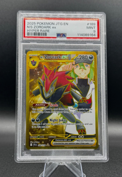 N's Zoroark ex 189/159 Sv09: Journey Together Holo Pokemon TCG PSA 9 - Image 1