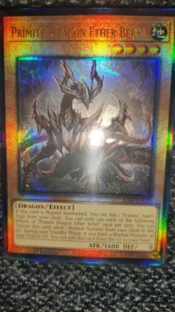 Yu-Gi-Oh! TCG Primite Dragon Ether Beryl Ultimate Rare 1st Edition NM RA05-EN033 - Image 1