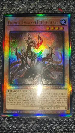 Yu-Gi-Oh! TCG Primite Dragon Ether Beryl Ultimate Rare 1st Edition NM RA05-EN033 - Image 2