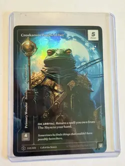 Wonders of the First Croakarum Pondwatcher formless foil uncommon card - Image 1
