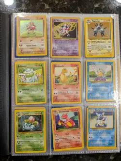 Vintage Pokemon Childhood Collection Binder Lot some Holo 300+ Cards watch vid - Image 1