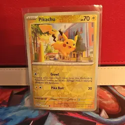 Pokemon TCG Pikachu Reverse Cosmos Holo PAF Cosco Blister Card NM - Image 1