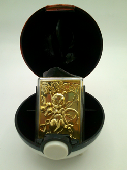 POKE'MON Limit Edition MEWTWO 23K GoldPlated TRADING CARD & POK'EMON BALL-OPENED - Image 4