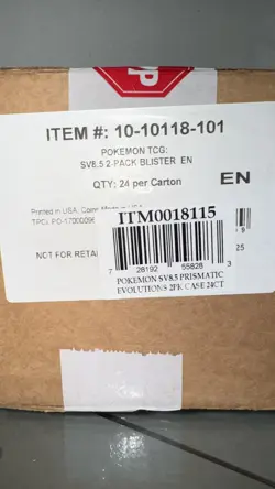 Prismatic Evolutions 2 Pack Blisters sealed case - Image 1