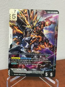 Unicorn Gundam 02 Banshee Norn (Destroy Mode) GD04-065 LR NM Gundam Card Game - Image 1