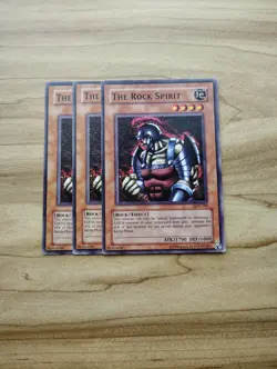 Yu-Gi-Oh! - The Rock Spirit 3X - Complete Playset Of Cards - Image 1