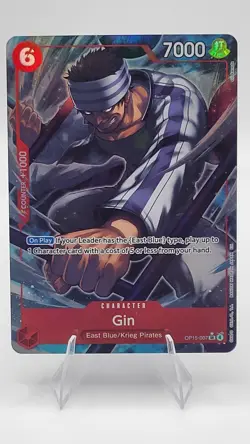 Bandai One Piece CCG Gin OP15-007 Super Rare Character Card Counter +1000 - Image 1