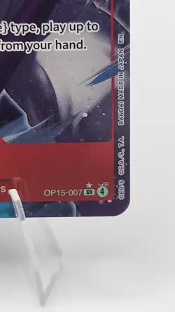 Bandai One Piece CCG Gin OP15-007 Super Rare Character Card Counter +1000 - Image 3