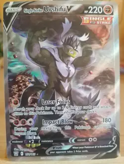 Pokemon Cards Single Strike Urshifu V 151/163 Battle Styles Rare Ultra NM - Image 1