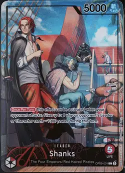 Shanks (2025 PSA Magazine Promo) OP09-001 One Piece Promotion Cards Foil - Image 2